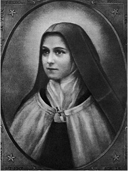 Heilige Theresia van Lisieux en kerkleraar - de kleine Theresia - Haar gedenkdag is 1 oktober.