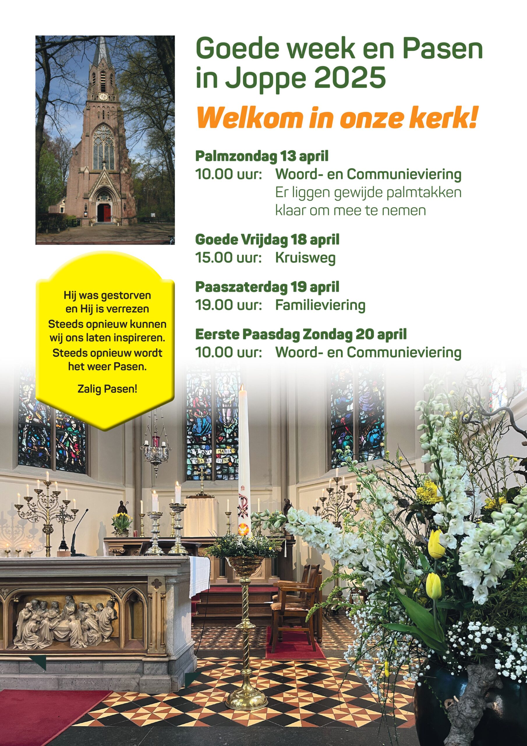 RK.-Kerk Joppe
Goede Week en Pasen 2025
Zalig Pasen
