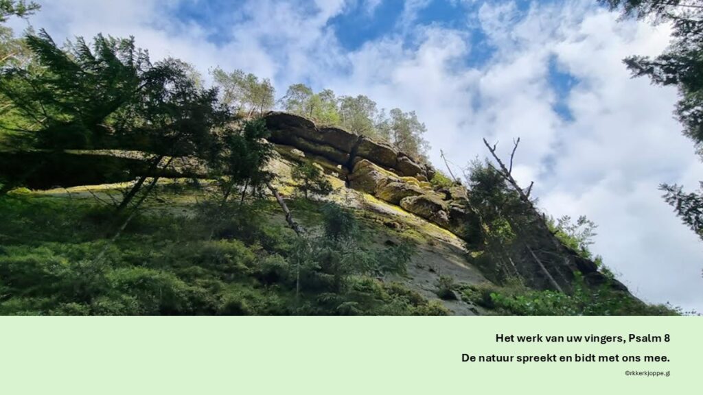 De natuur spreekt en bidt met ons mee. Psalm 8
Foto Gemma vdr Linde